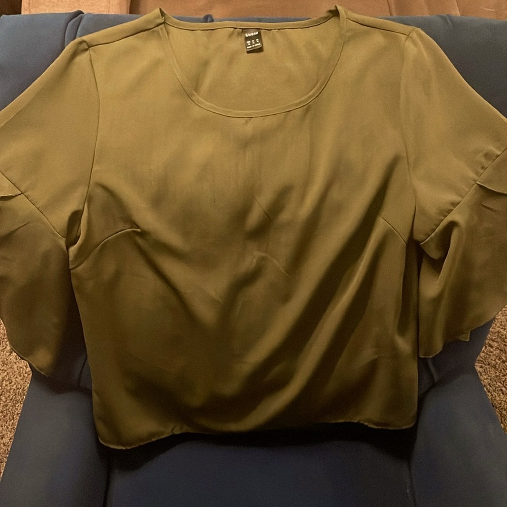 Mossimo Olive Green Top